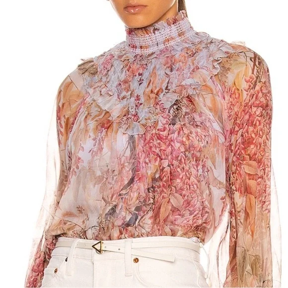 ZIMMERMANN Botanica Smocked Yoke Blouse - Picture 13 of 15